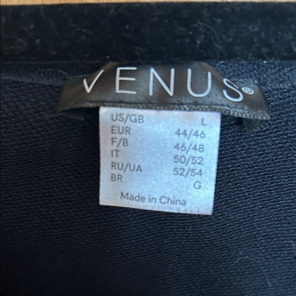 VENUS Black Cut Out Sleeve Sweatshirt - Picture 2 of 10